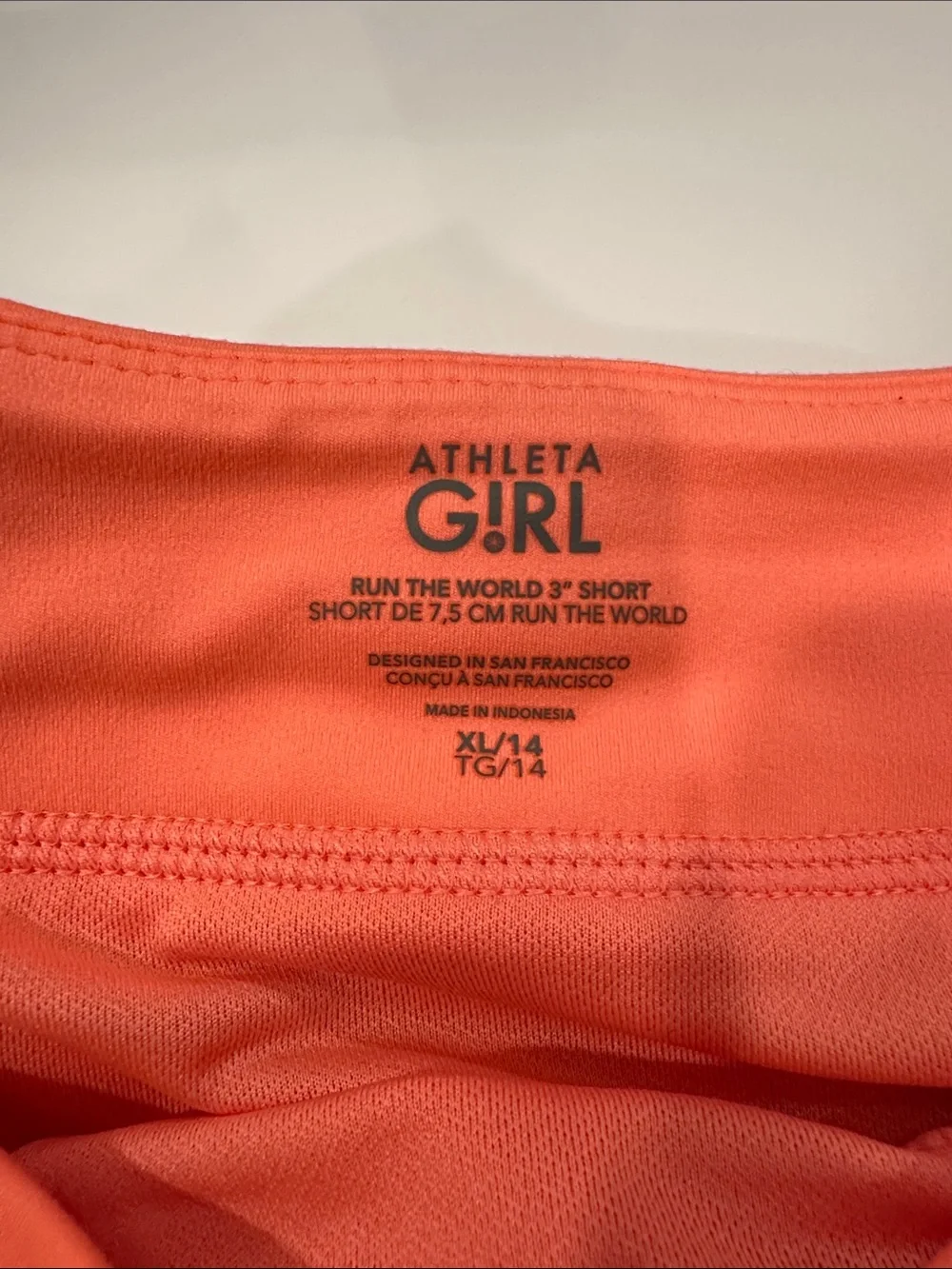 Athleta Girl‎ Run the World Coral Floral Print Athletic Shorts
